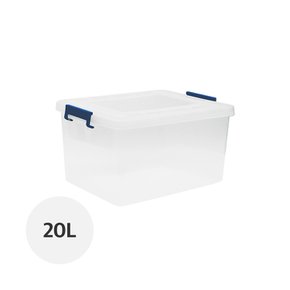 플라스틱 투명 수납 정리함 리빙박스 20L