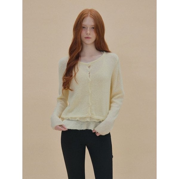 비아츄 니트 나시 가디건 SET