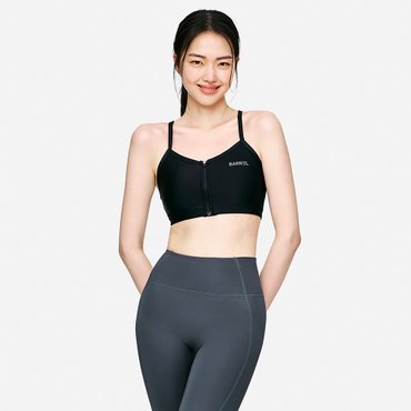 배럴 우먼 집업 브라탑 블랙 (B5SWWBR041BLK)