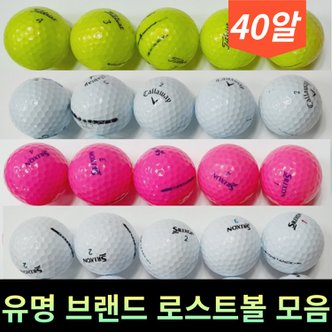  40알 골프 유명 토탈 브랜드 고반발 연습 비거리 컬러 화이트 로스트 공 볼