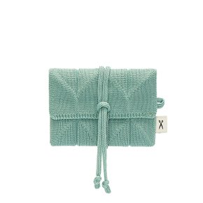 Lucky Pleats Knit Card Wallet Basil[정가: 28,000]