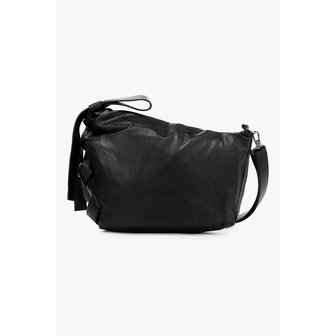 요지야마모토 [DISCORD] 레이스드 레더 숄더백 6615370330000