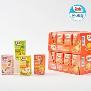 [사은품 증정] Dole 본사직영 돌 과즙100% 블러드 오렌지 파라다이스 120ml 32팩 + 딸기트레이