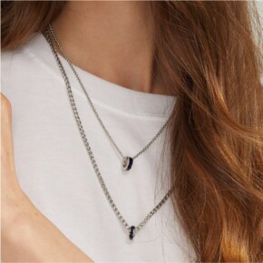 솔리드 타임리스 네크리스-L-BU-WG/Solid Timeless Necklace-L-BU-WG