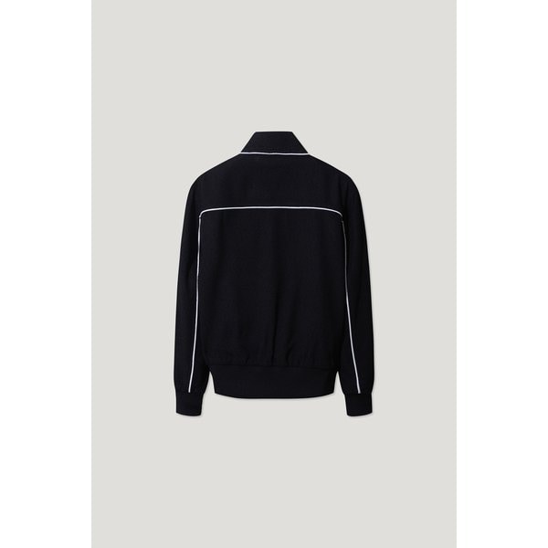 [여주점] [이로] 남성 LEATHER 트리밍 바시티 자켓 IQUAA24702BKX