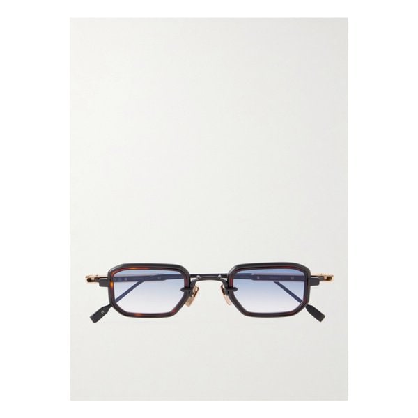 데네브 T 스퀘어 프레임 티타늄 톨토이즈셸 아세테이트 골드톤 선글라스 46376663162997854