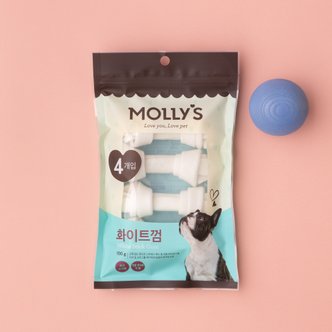 MOLLY'S 몰리스 화이트스틱껌 4P 100g