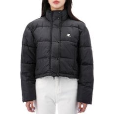 오늘출발 24FW 꾸레쥬 로고 자수 크롭 패딩 323CMA106PL0112 BLACK