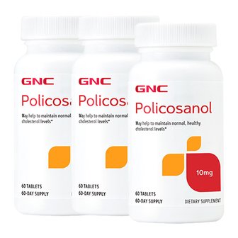 GNC [해외직구] 지앤씨 폴리코사놀 10mg 60정 x3