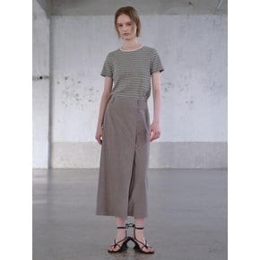 Summer HLine Long Skirt  Ash Khaki (KE6327M01H)