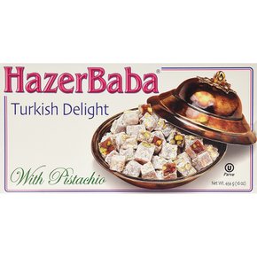 Hazer Baba 터키쉬 딜라이트 화이트 피스타치오 454g