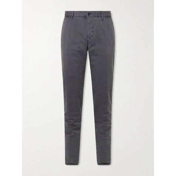 슬림 테이퍼 가바딘 코튼 스트레치 팬츠 46376663163019242