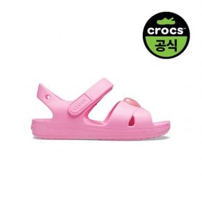 크록스공식 키즈 CLASSIC CROSS STRAP SANDAL PS PLM 20SKSD206245