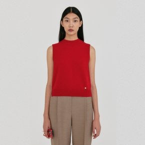 ZAN Roundneck Knit Vest - Red