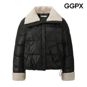 뽀글이 안감 배색 패딩 점퍼 (GPAJP016F)