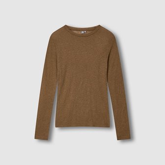 JAJU 여 발열온감 울 블렌디드 긴팔 티셔츠 J115401007047