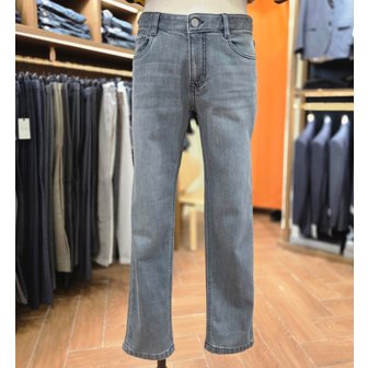 브렌우드 [여주점] 코오롱 브렌우드 남성 슬렌더핏 그레이 데님 청바지 BRPDA25241GYX