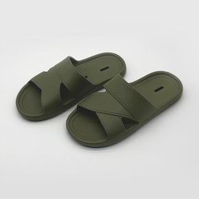 엑슬리퍼 크로스 논슬립 욕실화 카키 FREE 280mm 빅사이즈