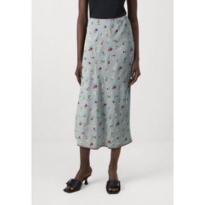 4756267 GAP X DOEN FLORAL MIDI SKIRT - Maxi skirt dublin blue