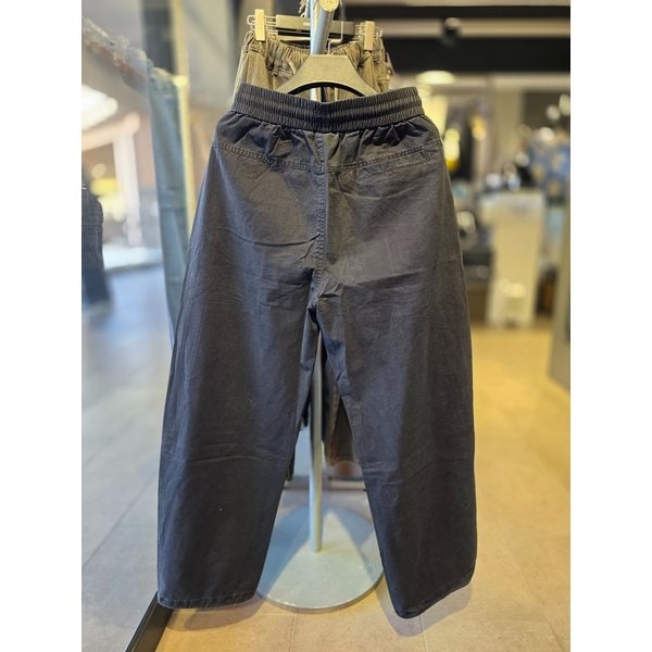 [시흥점] 26 코튼 라인워싱  스트링팬츠(블랙)/JHZZ80102BK