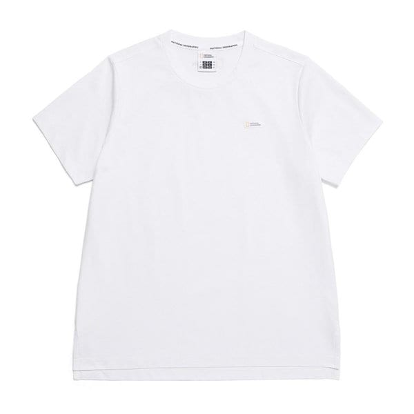 [여주점] N252WTS030 여성 크로우 COOL MAX 스몰로고 중힙기장 반팔티셔츠 WHITE