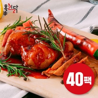 홀리닭 실온보관 스파이시 닭가슴살 40팩 / 바로먹는 닭가슴살