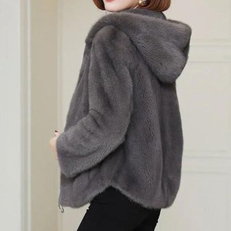 리빌모아 겨울 여자 양면기모 플리스 후드 집업 자켓 SD-JUW-SRNR1000933