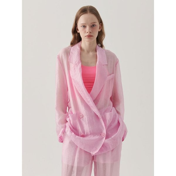 파스텔 시스루 자켓 (PINK)