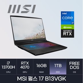 펄스 17 B13VGK QHD (FREEDOS/SSD 1TB/RAM 16GB) HMC