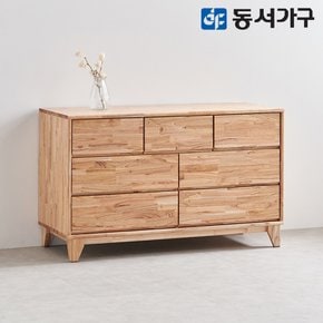 몬타나 원목 3단 와이드 서랍장 DF644749