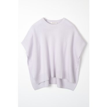 테라누고 cashmere 100%  nimbus crewneck poncho - Sky Gray