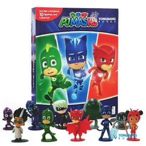 PJ Masks 출동  파자마 삼총사 비지북   My Busy Books  피규어 10개   놀이판