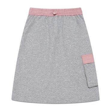 Lee Kids 배색 스웨트 레귤러핏 스커트 멜란지그레이 LK2403SR73 MG
