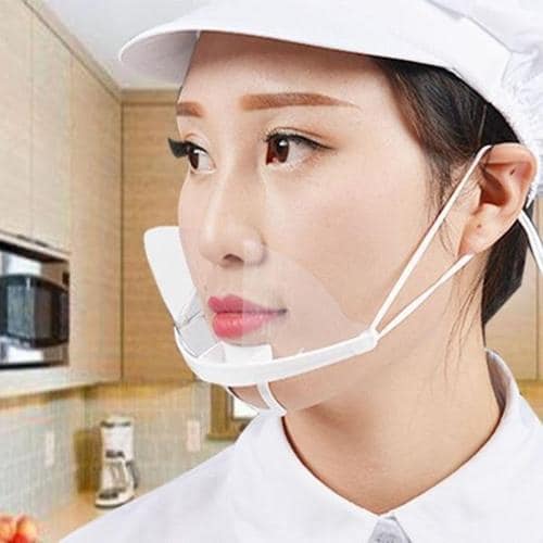 식당 투명 마스크 위생 조리용 입가리개 음식점(1)
