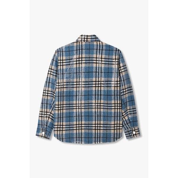 스팽글 타탄 체크 오버셔츠 8615304102000