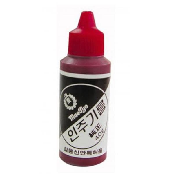 인주기름 자주색 모루도 인주 리필용 매표 . - SSG.COM
