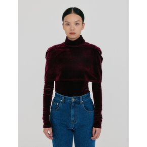 ZYER Layered T-shirt - Burgundy