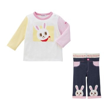 미키하우스 MH 푸치우사코 상하의세트 (GIFT)(11O901101-08)