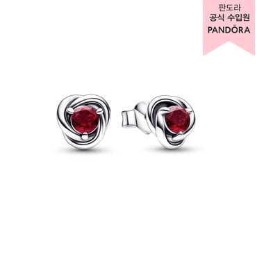 판도라 [백화점 보증서 제공]트루 레드 이터니티 서클 스터드 이어링(7월)_292334C01