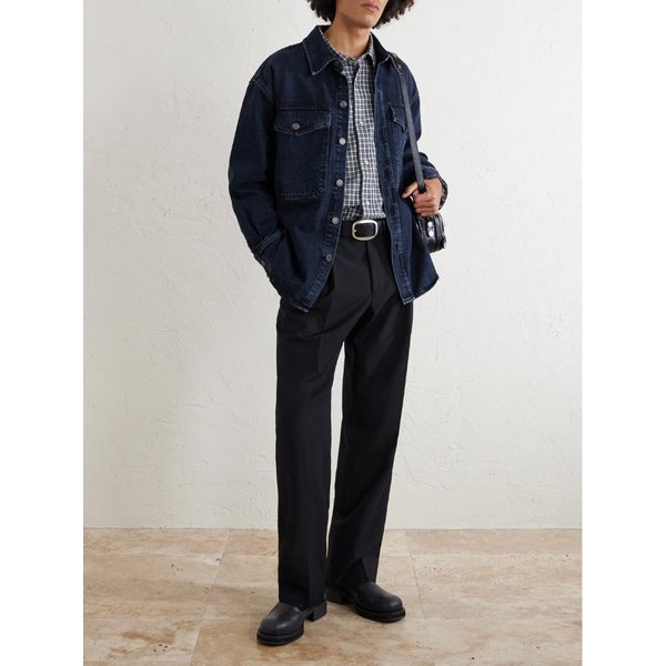 체크 코튼 플란넬 셔츠 46376663162969974