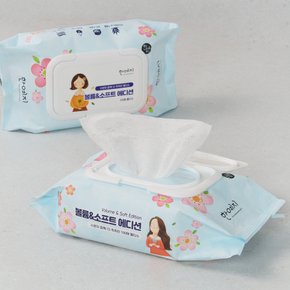 볼륨&소프트 에디션 물티슈 캡형 100매 1팩