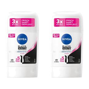 [해외직구] 독일직구 Nivea 니베아 블랙 앤 화이트 데오드란트 스틱 50ml 2팩