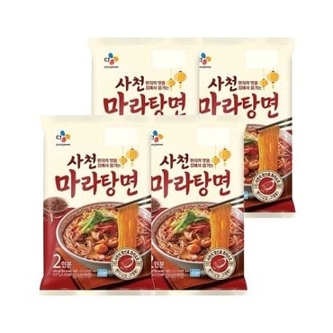 CJ제일제당 사천 마라탕면 2인분(434g) x4개