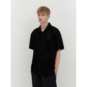 Crochet 1/2 shirts (black)