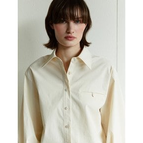 RTS SEMI CROPPED BASIC SHIRT_2COLORS