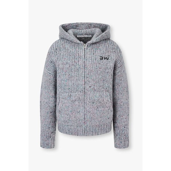 [UNISEX] 오버사이즈 니티드 집업 후디 3625301019000