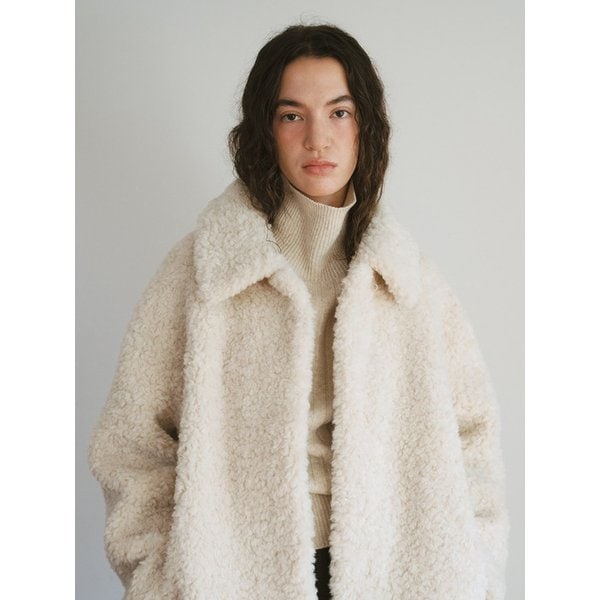 TFW COLLAR FLUFFY SHEARING JACKET_2COLORS