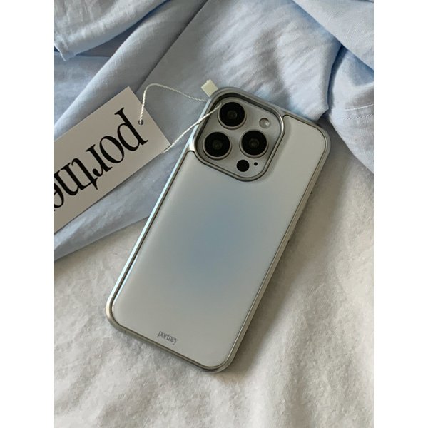 silver pale sky epoxy case