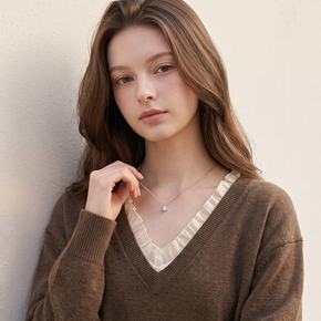 KARRA / KARRA 스톤 파베 엣지 목걸이_A6F0039