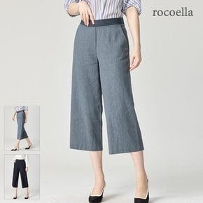 모아르 내추럴 와이드 여성 린넨 팬츠